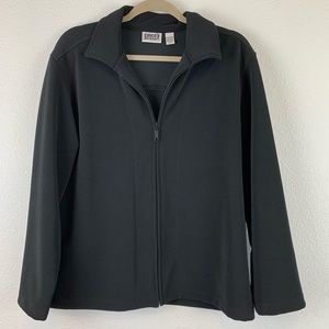 Chico’s Design 2 size large black zip up jacket